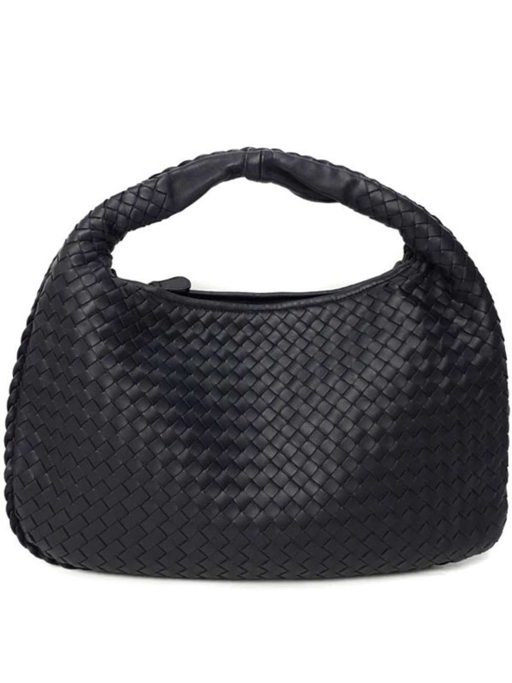 Bottega Veneta Intrecciato Veneta Hobo Bag woven nappa leather Black